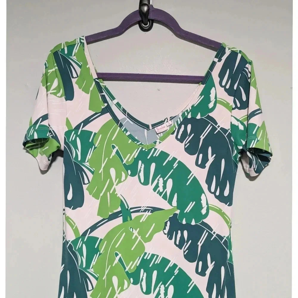 NEW Persifor Banana Leaf Maxi Dress - Picture 6 of 7